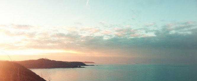 sunset on the beach